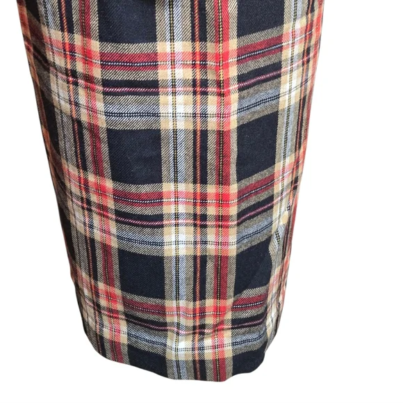 Collectors Items Leonard Sunshine Vintage 1970s Red And Black Plaid Skirt Suit - Picture 3 of 12